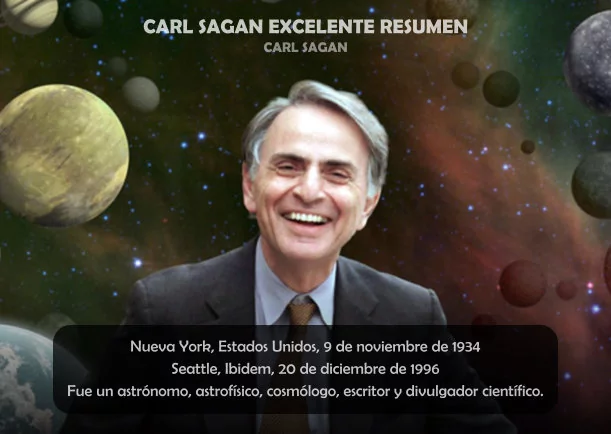 Imagen del escrito de Carl Sagan