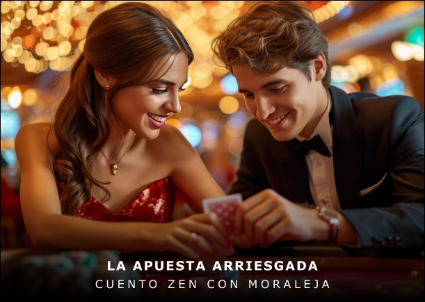 Imagen del cuento: La apuesta arriesgada Imagen del cuento: La apuesta arriesgada