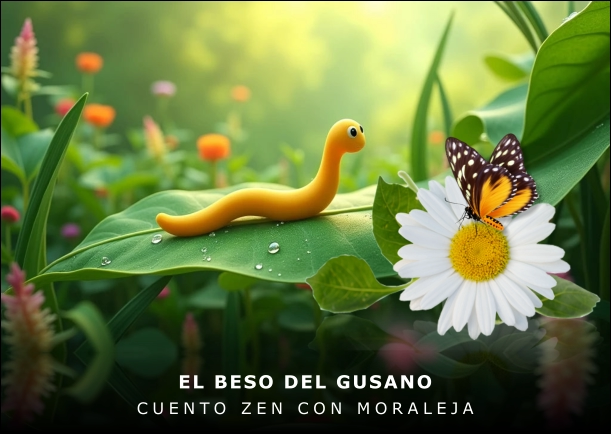 Imagen del cuento: El beso del gusano Imagen del cuento: El beso del gusano