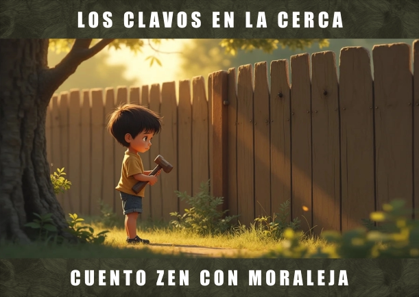 Imagen del cuento: Los clavos en la cerca