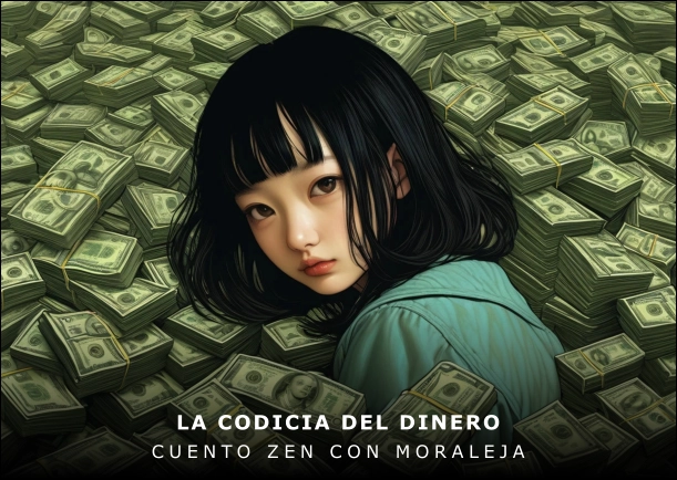 Imagen del cuento: La codicia del dinero Imagen del cuento: La codicia del dinero