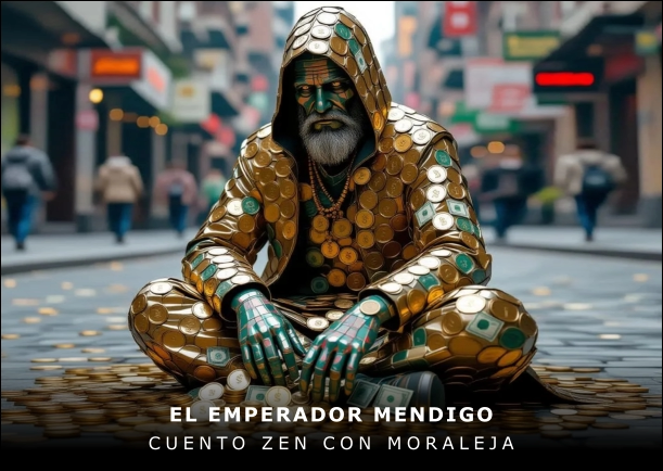 Imagen del cuento: El emperador mendigo Imagen del cuento: El emperador mendigo