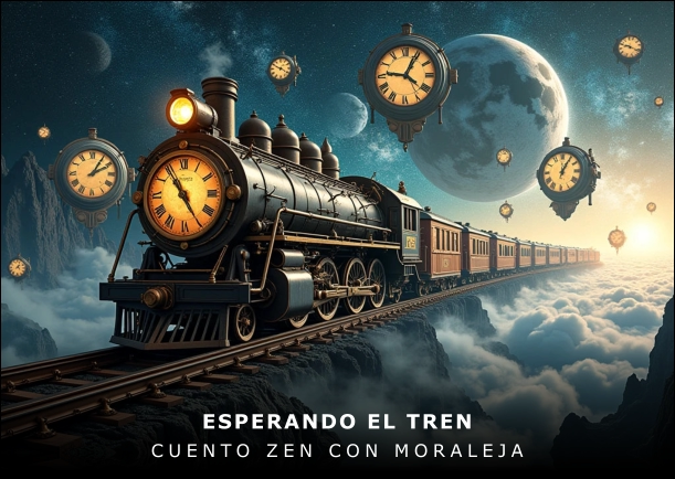 Imagen del cuento: Esperando el tren Imagen del cuento: Esperando el tren