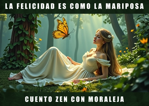 Imagen del cuento: La felicidad es como la mariposa