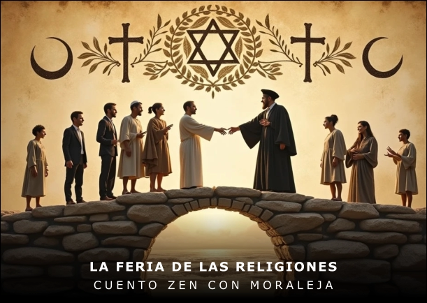 Imagen del cuento: La feria de las religiones Imagen del cuento: La feria de las religiones