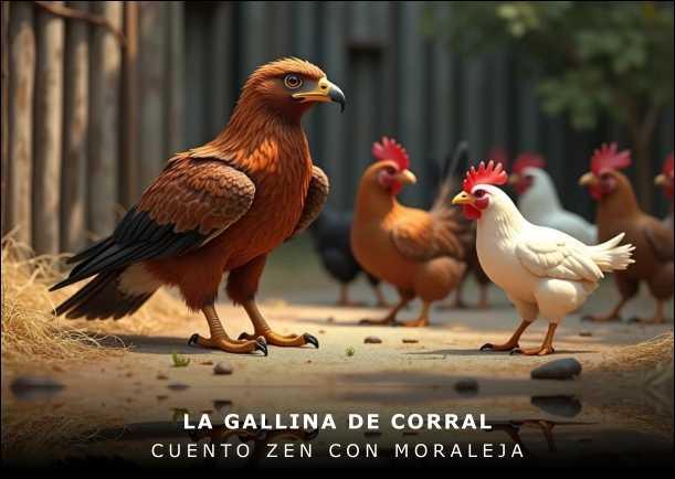 Imagen del cuento: La gallina de corral Imagen del cuento: La gallina de corral