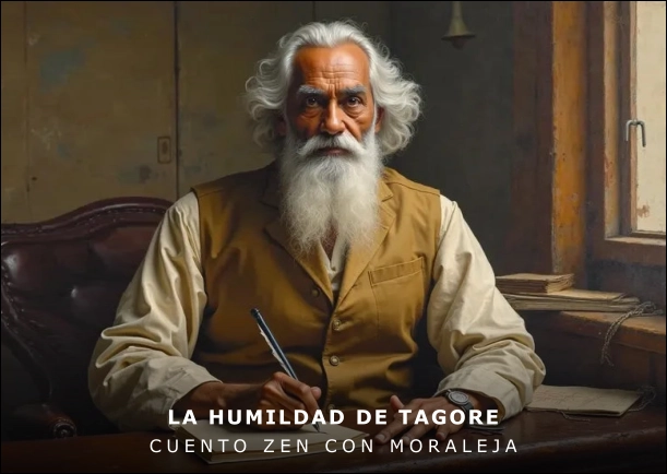 Imagen del cuento: La humildad de Tagore Imagen del cuento: La humildad de Tagore
