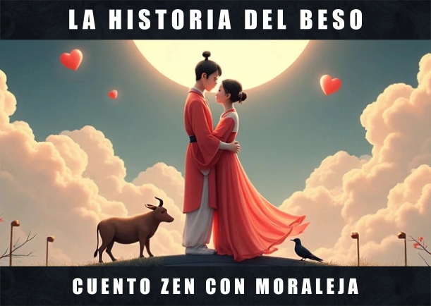 Imagen del cuento: La historia del beso