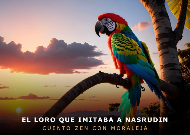 Imagen del cuento: El loro que imitaba a Nasrudin