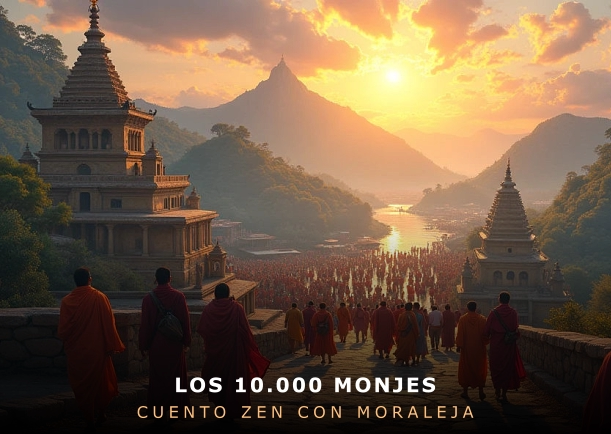 Imagen del cuento: Los 10.000 monjes