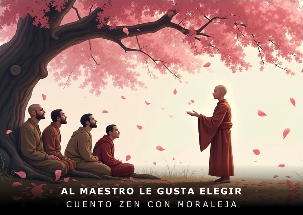 Imagen del cuento: Al maestro le gusta elegir Imagen del cuento: Al maestro le gusta elegir