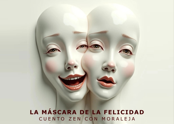 Imagen del cuento: La máscara de la felicidad