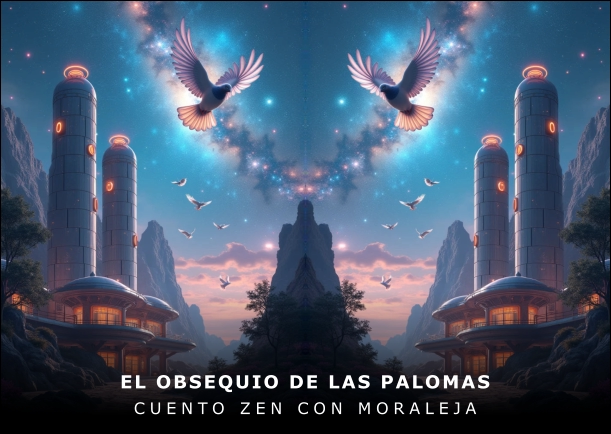 Imagen del cuento: El obsequio de las palomas Imagen del cuento: El obsequio de las palomas