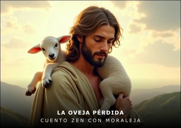 Imagen del cuento: La oveja pérdida Imagen del cuento: La oveja pérdida