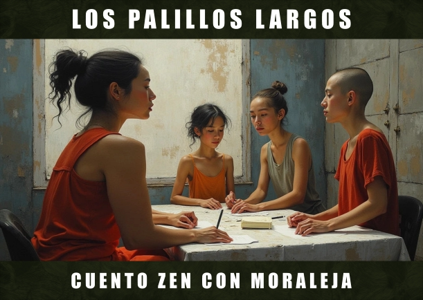 Imagen del cuento: Los palillos largos (Egoístas)