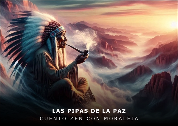 Imagen del cuento: Las pipas de la paz Imagen del cuento: Las pipas de la paz