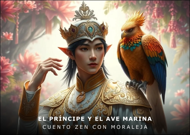 Imagen del cuento: El príncipe y el ave marina Imagen del cuento: El príncipe y el ave marina