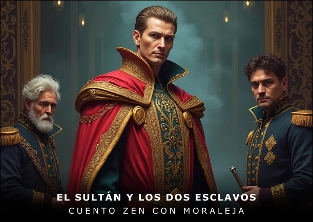 Imagen del cuento: El sultán y los dos esclavos Imagen del cuento: El sultán y los dos esclavos