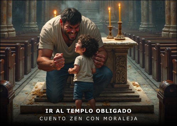 Cuento Zen: Ir al templo obligado