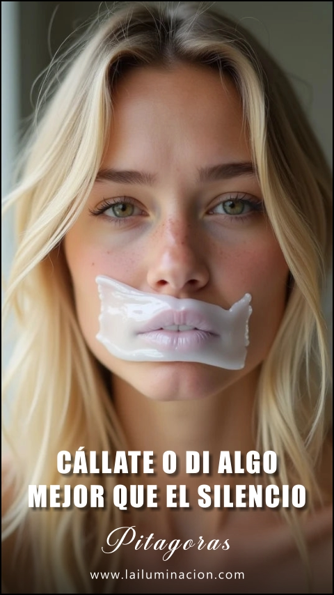 Imagen de la frase: Cállate o di algo mejor que el silencio.