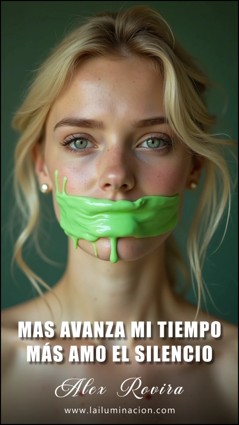 Imagen de la frase: Más avanza mi tiempo más amo el silencio.