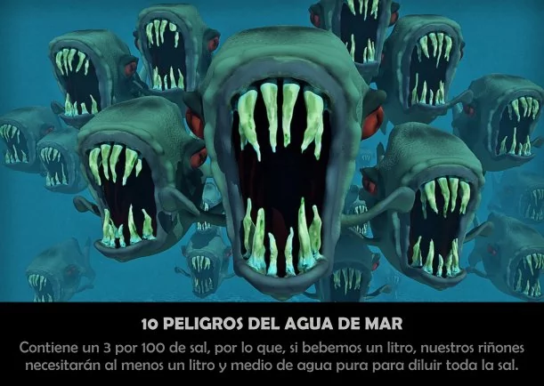 Imagen; 10 Peligros del agua de mar; Anonimo