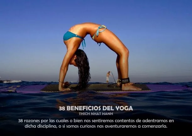 Imagen del escrito; 38 Beneficios del yoga, de Thich Nhat Hanh