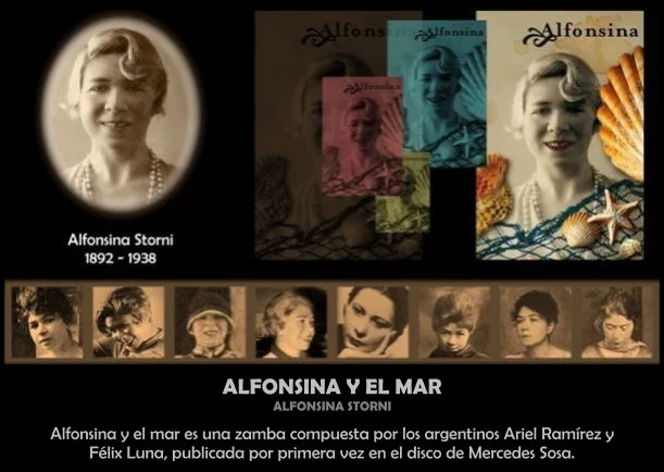 Imagen; La historia de Alfonsina y el mar; Alfonsina Storni