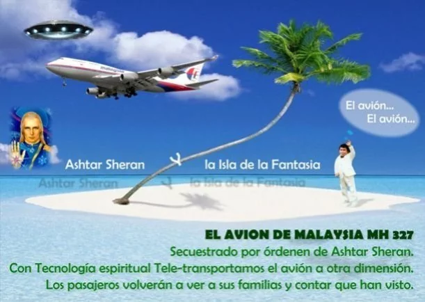 Imagen; El avión de Malaysia; Humor Inteligente