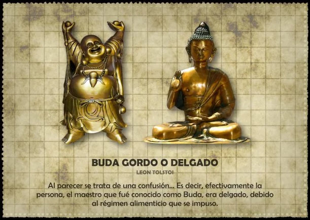 Imagen del escrito; Buda gordo o delgado, de Buda