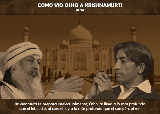 Imagen; Como vio Osho a Krishnamurti; Osho