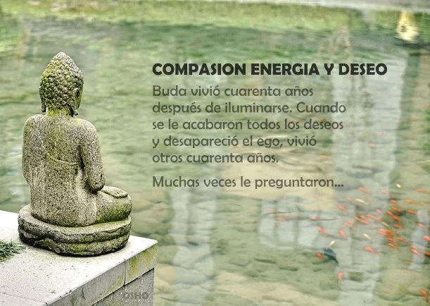 Imagen del escrito; Compasión energía y deseo, de Osho