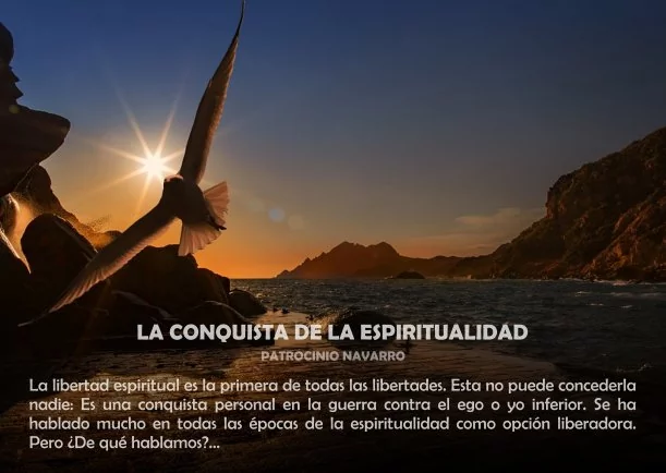 Imagen del escrito; La conquista de la espiritualidad, de Patrocinio Navarro