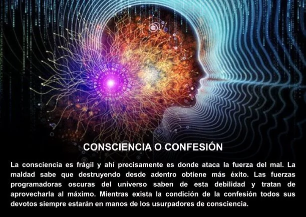 Imagen del escrito; Consciencia o confesión, de Jebuna