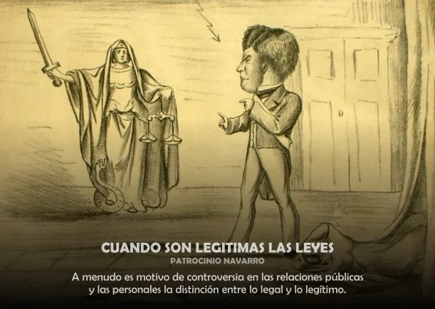 Imagen del escrito; Cuando son legitimas las leyes, de Patrocinio Navarro