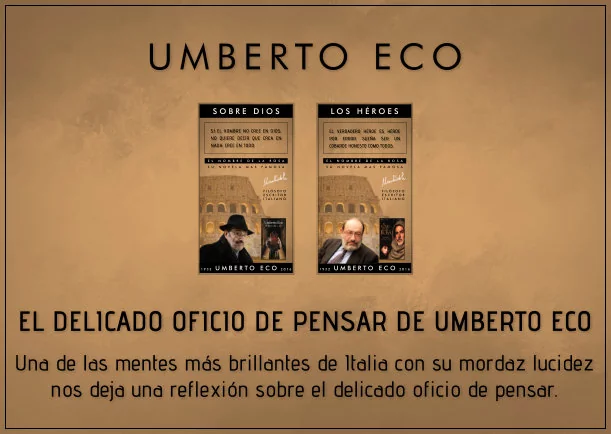 Imagen; El delicado oficio de pensar de Umberto Eco; Umberto Eco