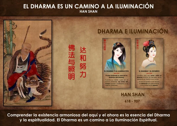 Imagen; El Dharma es un camino a la iluminación; Han Shan