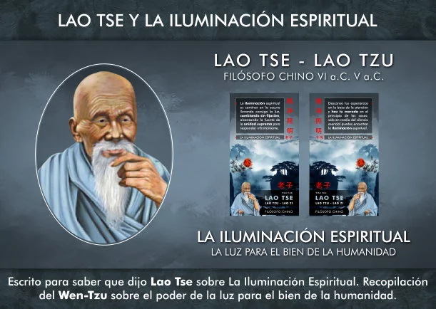 Imagen del escrito; Que dijo Lao Tse sobre la iluminación espiritual, de Lao Tse