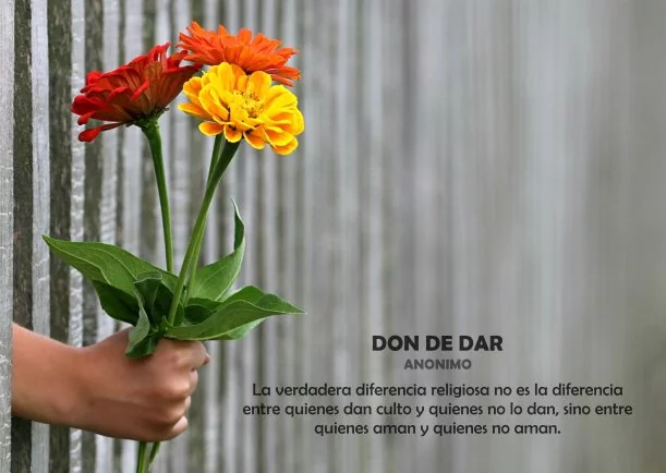 Imagen del escrito; Don de dar, de Anthony De Mello