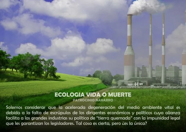 Imagen; Ecología vida o muerte; Patrocinio Navarro