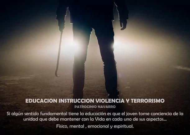 Imagen; Educación instrucción violencia y terrorismo; Patrocinio Navarro
