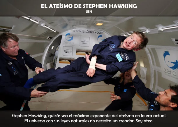 Imagen del escrito; El ateísmo de Stephen Hawking, de Jbn Lie