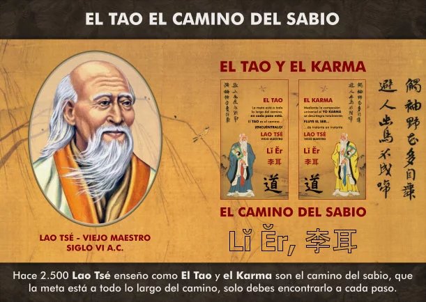 Imagen; El Tao y el Karma son el camino del sabio; Lao Tse