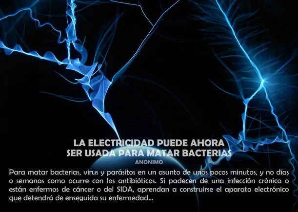 Imagen; Electricidad usada para matar bacterias; Jbn Lie
