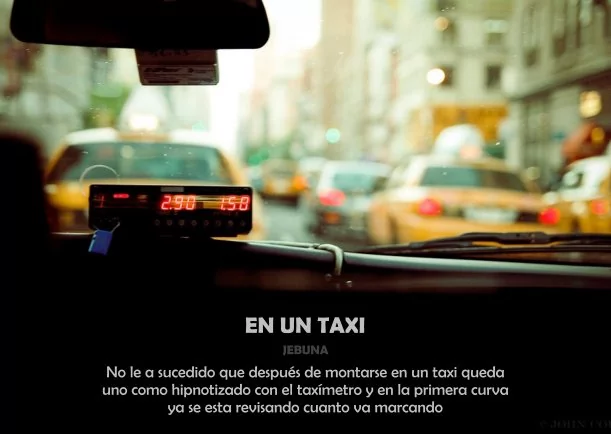 Imagen; En un taxi; Jebuna