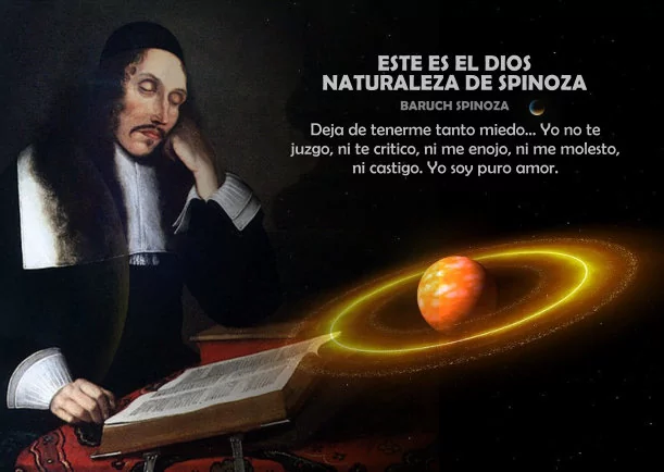 Imagen del escrito; Este es el Dios o naturaleza de Spinoza, de Baruch Spinoza
