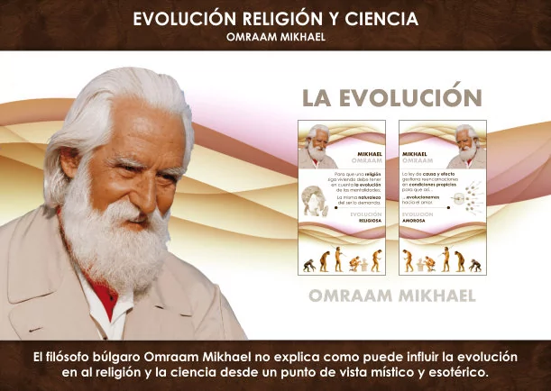 Imagen del escrito; La evolución en la religión y la ciencia, de Omraam Mikhael