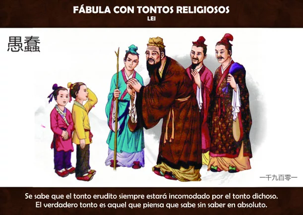 Imagen del escrito; Fabula con tontos religiosos, de Cuentos Y Moralejas
