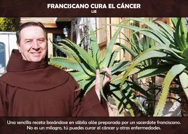Imagen; Franciscano cura el cáncer; Jbn Lie