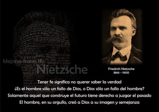 Imagen del escrito; Citas de Friedrich Nietzsche, de Nota Biografica